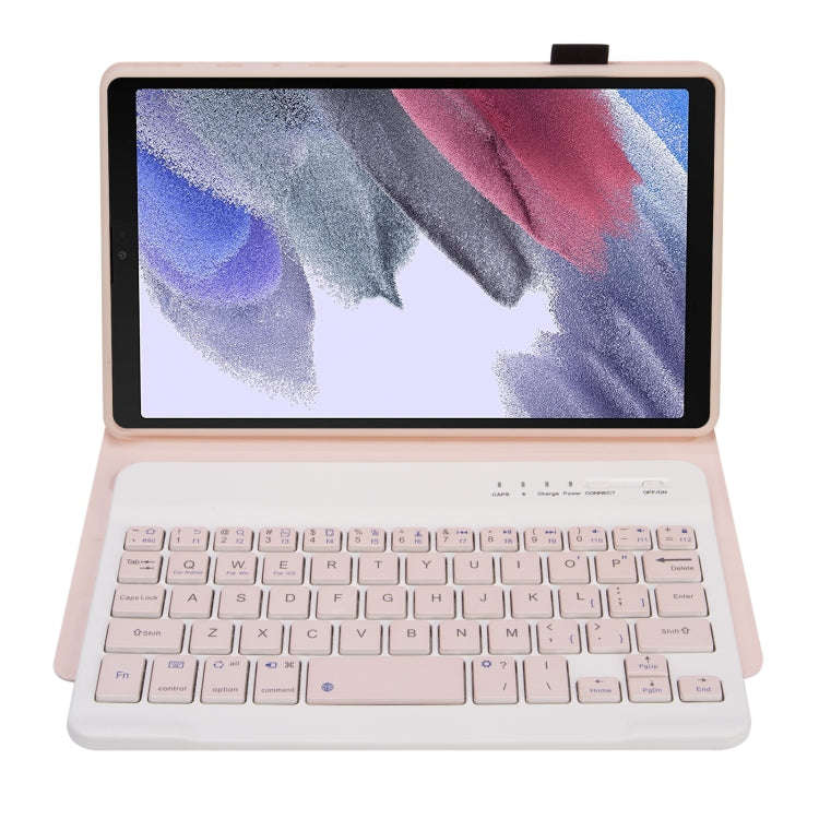 A220 Candy Color TPU Detachable Bluetooth Keyboard Leather Case with Bracket For Samsung Galaxy T...
