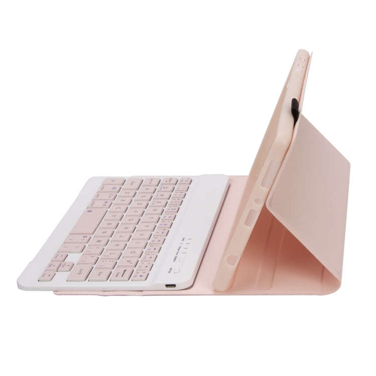A220 Candy Color TPU Detachable Bluetooth Keyboard Leather Case with Bracket For Samsung Galaxy T...