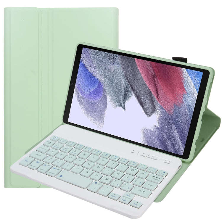 A220 Candy Color TPU Detachable Bluetooth Keyboard Leather Case with Bracket For Samsung Galaxy T...