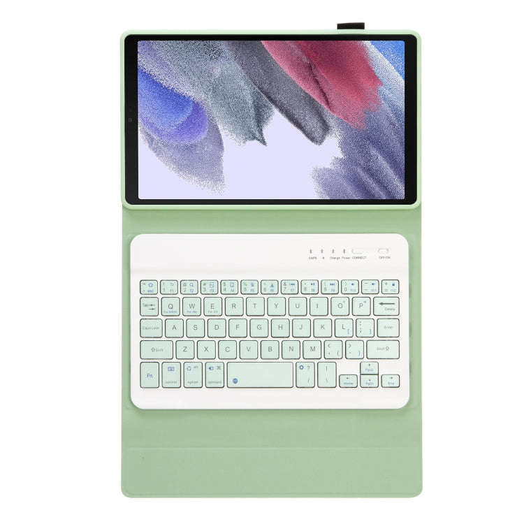 A220 Candy Color TPU Detachable Bluetooth Keyboard Leather Case with Bracket For Samsung Galaxy T...