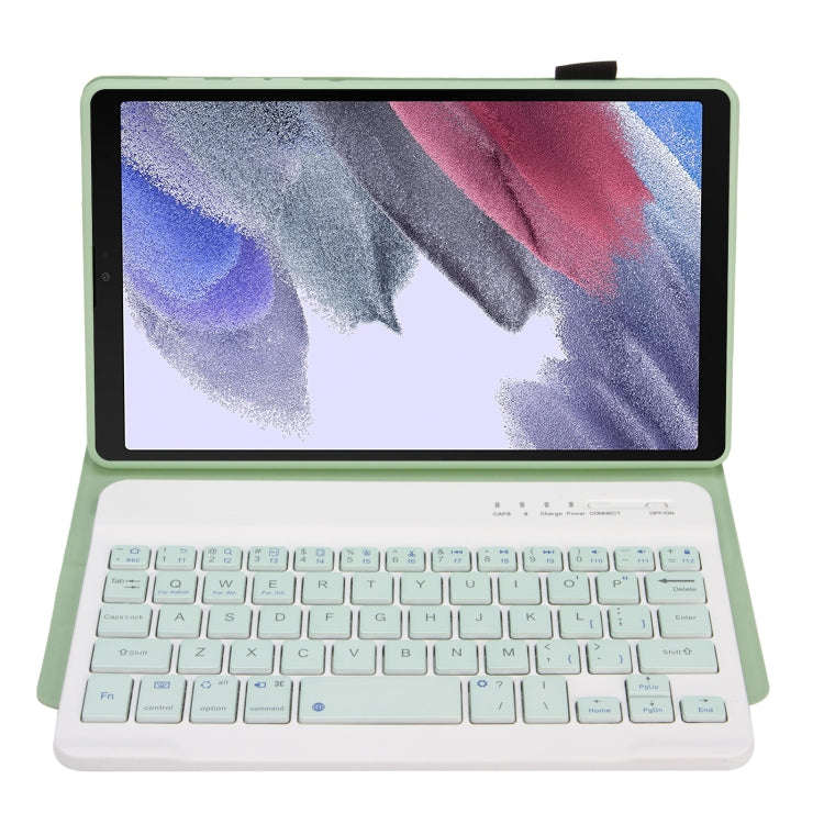 A220 Candy Color TPU Detachable Bluetooth Keyboard Leather Case with Bracket For Samsung Galaxy T...