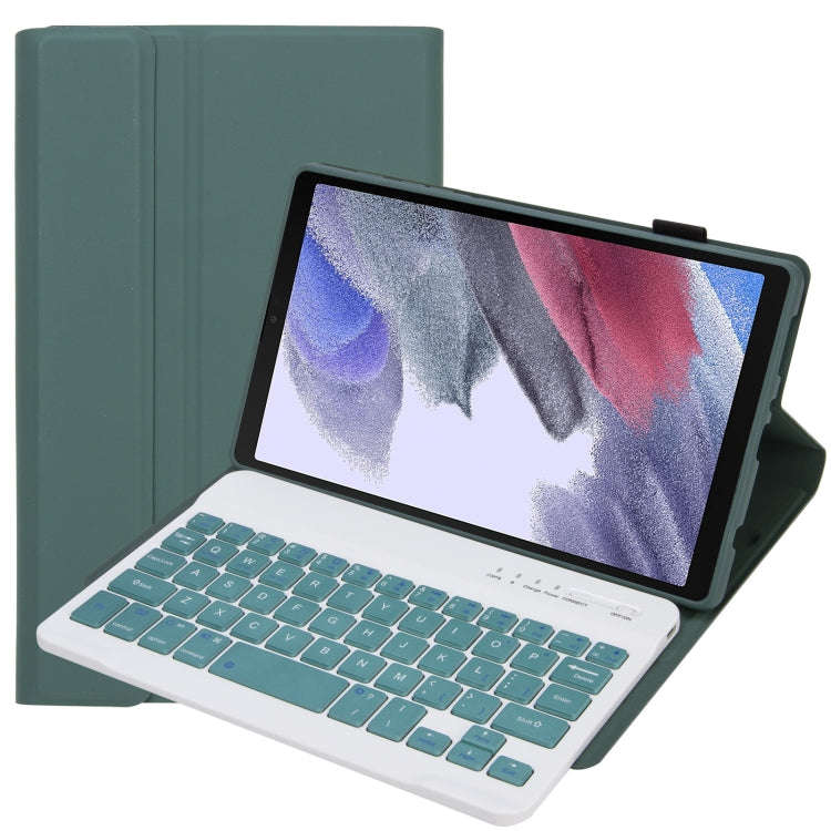 A220 Candy Color TPU Detachable Bluetooth Keyboard Leather Case with Bracket For Samsung Galaxy T...