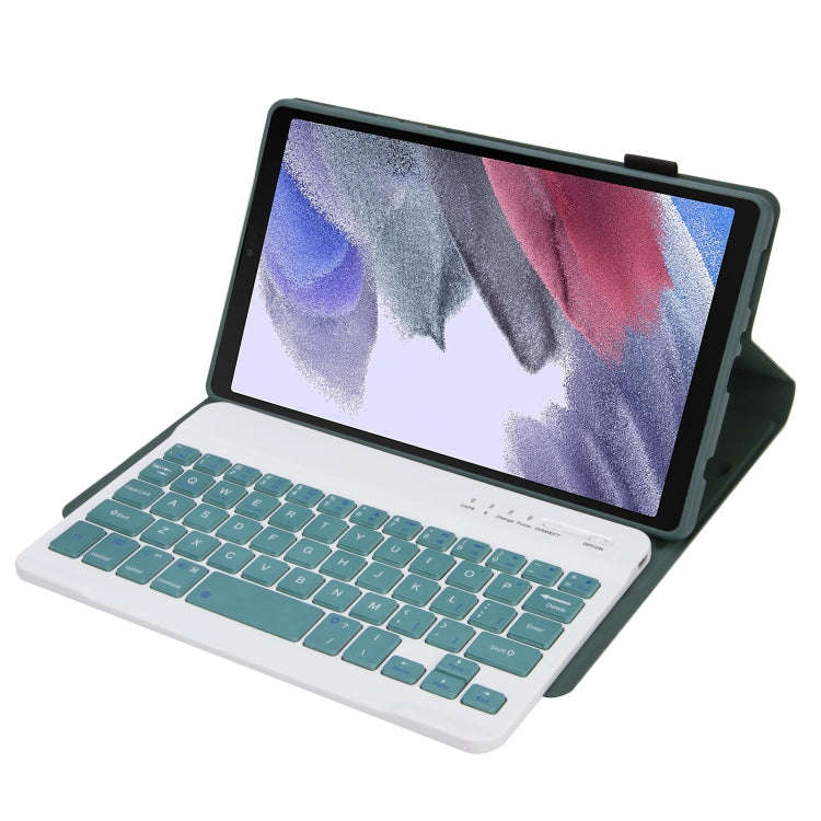 A220 Candy Color TPU Detachable Bluetooth Keyboard Leather Case with Bracket For Samsung Galaxy T...