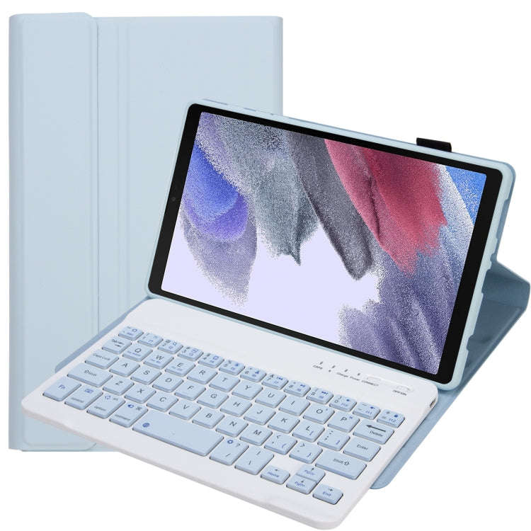 A220 Candy Color TPU Detachable Bluetooth Keyboard Leather Case with Bracket For Samsung Galaxy T...
