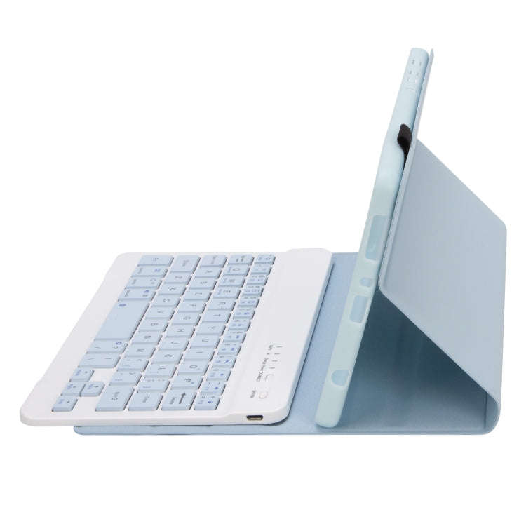 A220 Candy Color TPU Detachable Bluetooth Keyboard Leather Case with Bracket For Samsung Galaxy T...