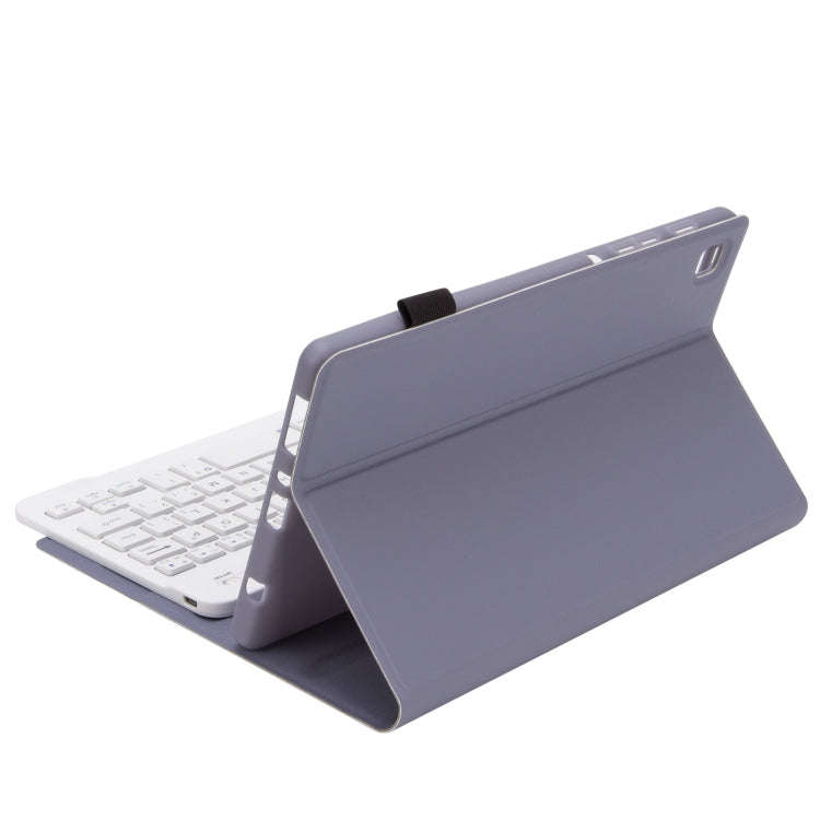 A220 Candy Color TPU Detachable Bluetooth Keyboard Leather Case with Bracket For Samsung Galaxy T...