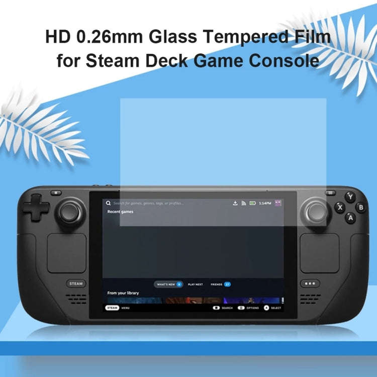10 PCS 0.26mm 9H 2.5D Tempered Glass Film For Steam Deck Game Console