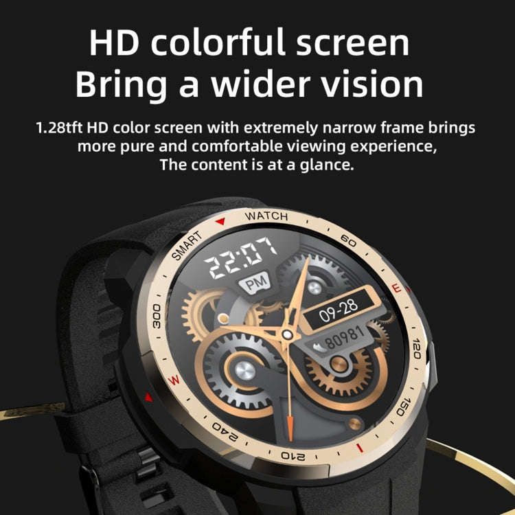 MT12 1.28 inch TFT Screen Smart Watch, Support Bluetooth Call & 8G Memory(Silver)