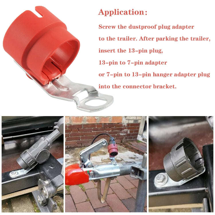 A6950-02 Trailer Plug Holder Connector Retainer(Red)