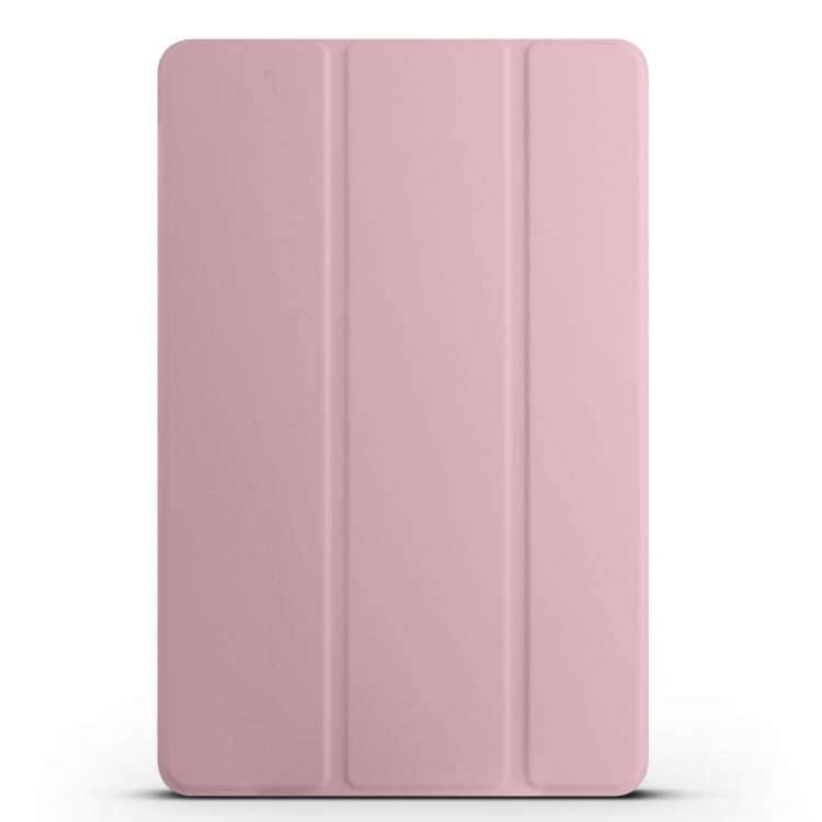 For Huawei Matepad 11 2021 3-folding Honeycomb TPU Leather Tablet Case(Pink)