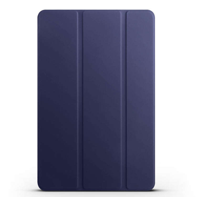 For Huawei Matepad 11 2021 3-folding Honeycomb TPU Leather Tablet Case(Dark Blue)