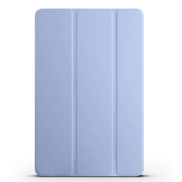 For Huawei Matepad 11 2021 3-folding Honeycomb TPU Leather Tablet Case(Baby Blue)