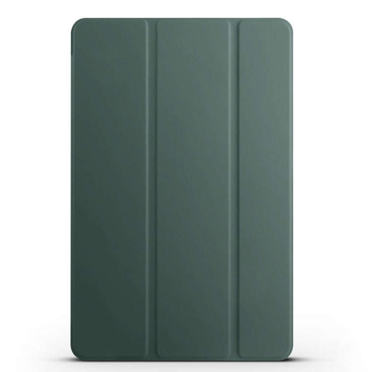 For Huawei Matepad 11 2021 3-folding Honeycomb TPU Leather Tablet Case(Pine Green)