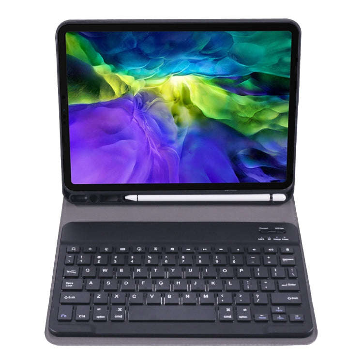 A11B Lambskin Texture Ultra-thin Bluetooth Keyboard Leather Case with Pen Holder For iPad Air 5 2...