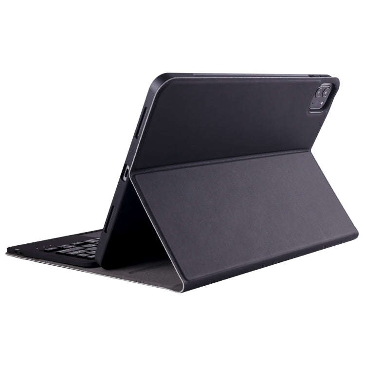 A11B-A Lambskin Texture Ultra-thin Bluetooth Keyboard Leather Case with Pen Holder & Touchpad For...