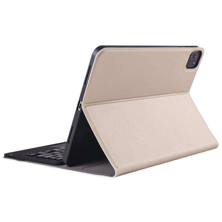 A11B-A Lambskin Texture Ultra-thin Bluetooth Keyboard Leather Case with Pen Holder & Touchpad For...