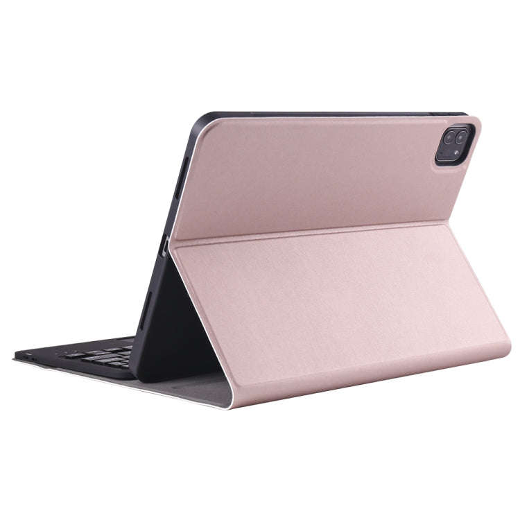 A11B-A Lambskin Texture Ultra-thin Bluetooth Keyboard Leather Case with Pen Holder & Touchpad For...