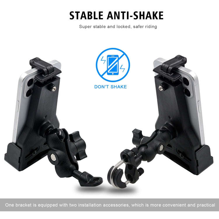 WUPP CS-1287A1 Motorcycle Bike Triangle Fixed Mobile Phone Holder(Black)