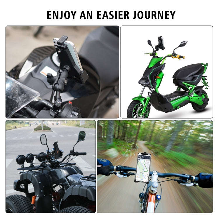 WUPP CS-1287A1 Motorcycle Bike Triangle Fixed Mobile Phone Holder(Black)