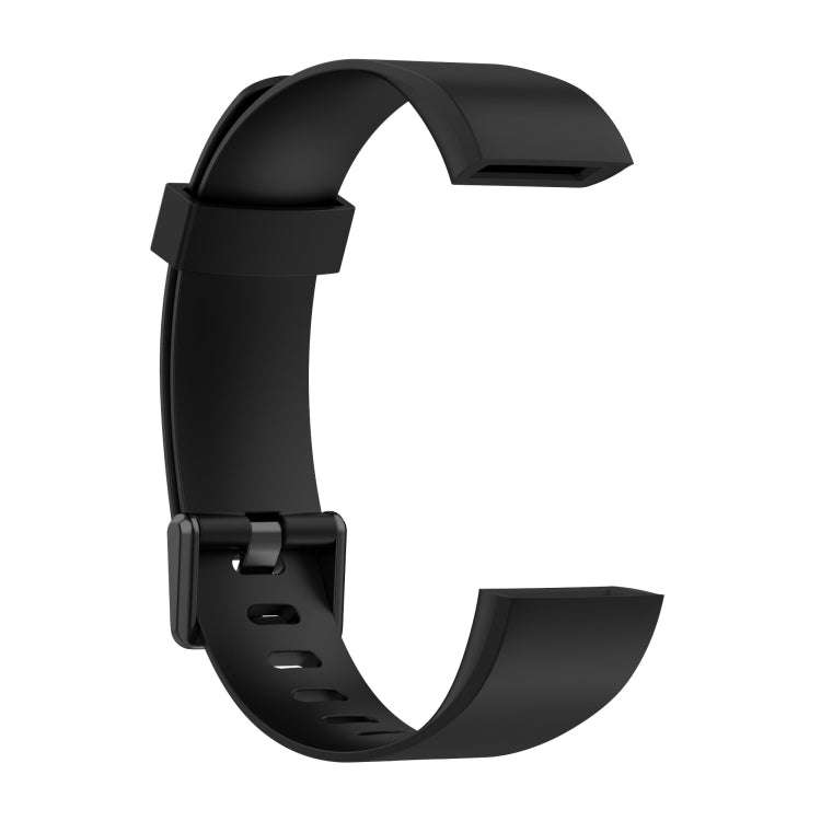For Realme Band RMA199 Solid Color Silicone Watch Band(Black)