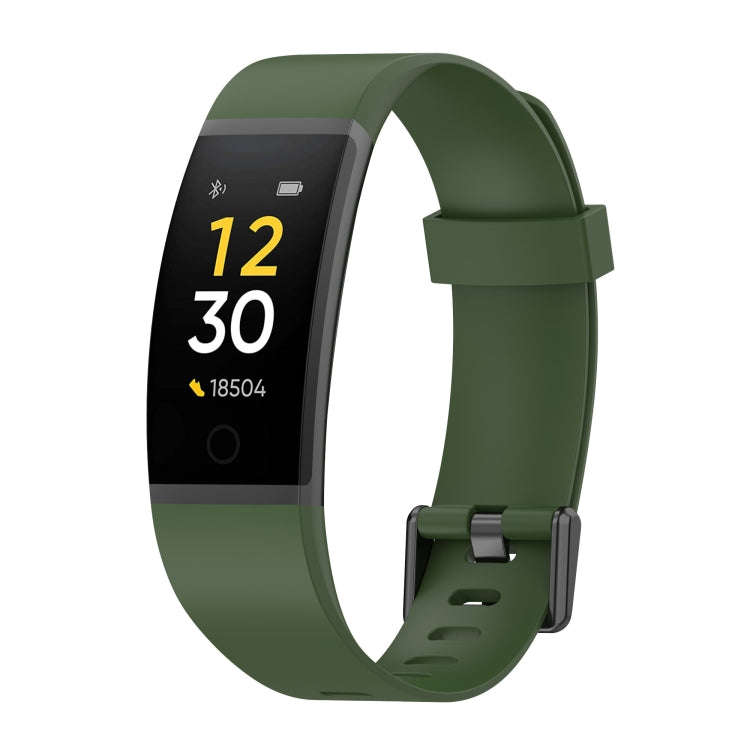 For Realme Band RMA199 Solid Color Silicone Watch Band(Army Green)