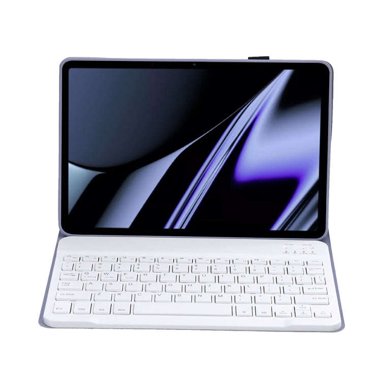 OP11 Lambskin Texture Ultra-thin Bluetooth Keyboard Leather Case For OPPO Pad 11 inch(Purple)