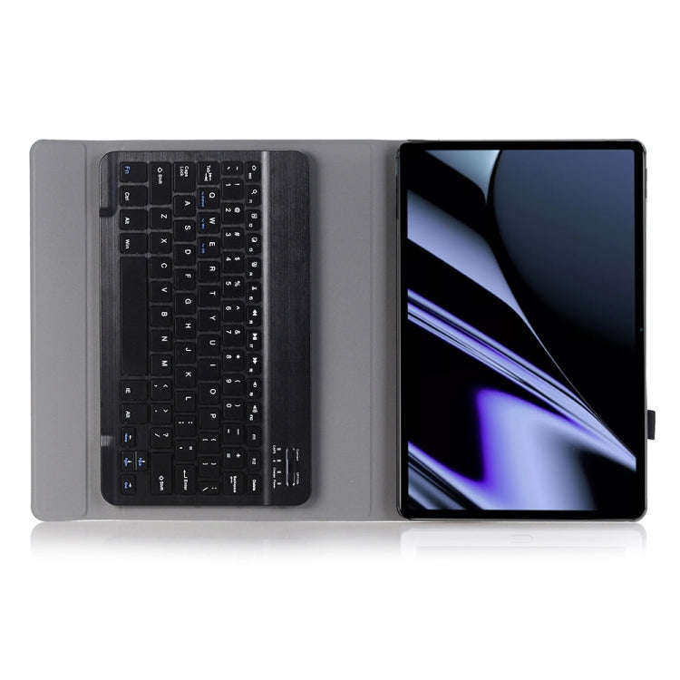 OP11 Lambskin Texture Ultra-thin Bluetooth Keyboard Leather Case For OPPO Pad 11 inch(Purple)