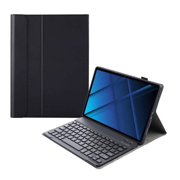 AK16 Lambskin Texture Bluetooth Keyboard Leather Case For Lenovo Tab 6 5G 10.3 inch(Black)