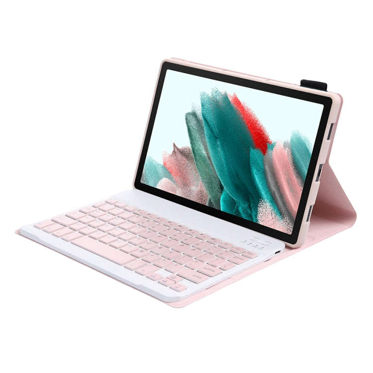 A08 Candy Color Ultra Thin Bluetooth Keyboard Leather Case For Samsung Galaxy Tab A8 10.5 2021 SM...