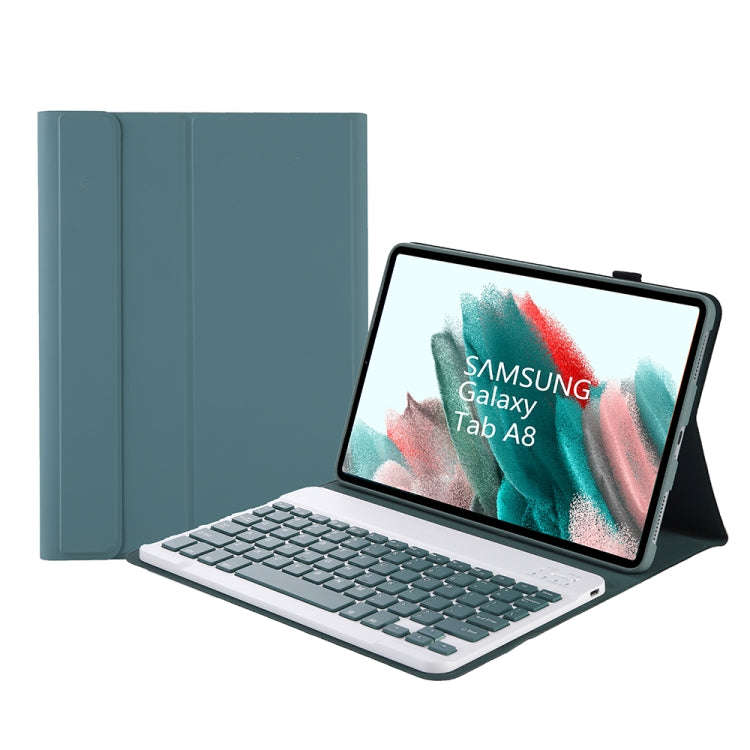 A08 Candy Color Ultra Thin Bluetooth Keyboard Leather Case For Samsung Galaxy Tab A8 10.5 2021 SM...