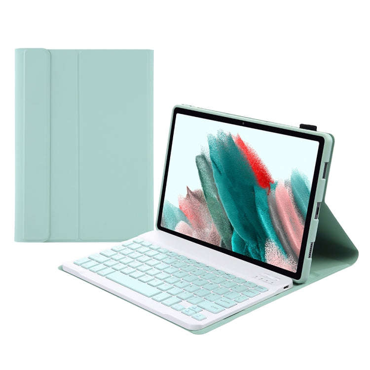 A08 Candy Color Ultra Thin Bluetooth Keyboard Leather Case For Samsung Galaxy Tab A8 10.5 2021 SM...