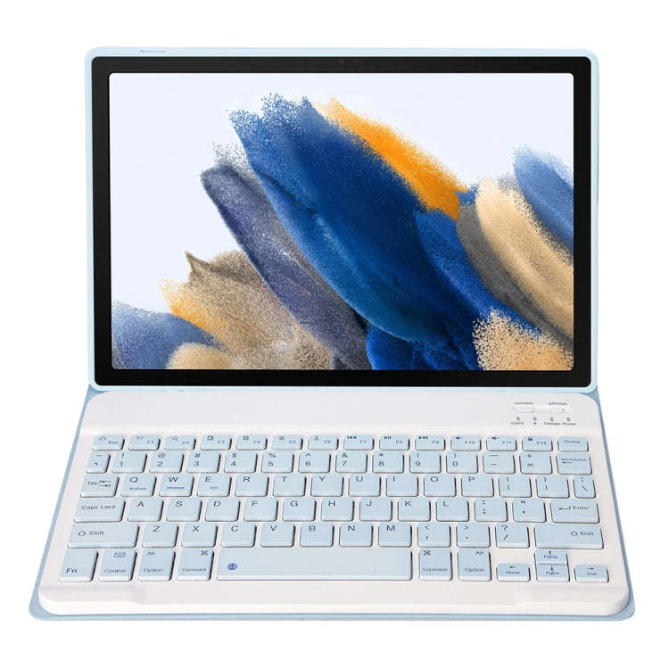 A08 Candy Color Ultra Thin Bluetooth Keyboard Leather Case For Samsung Galaxy Tab A8 10.5 2021 SM...