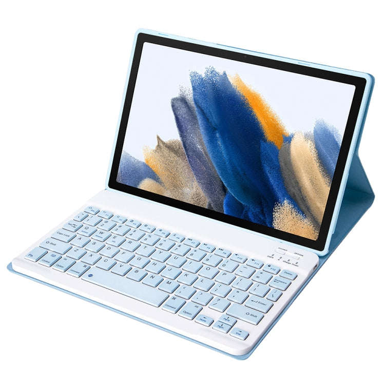 A08 Candy Color Ultra Thin Bluetooth Keyboard Leather Case For Samsung Galaxy Tab A8 10.5 2021 SM...
