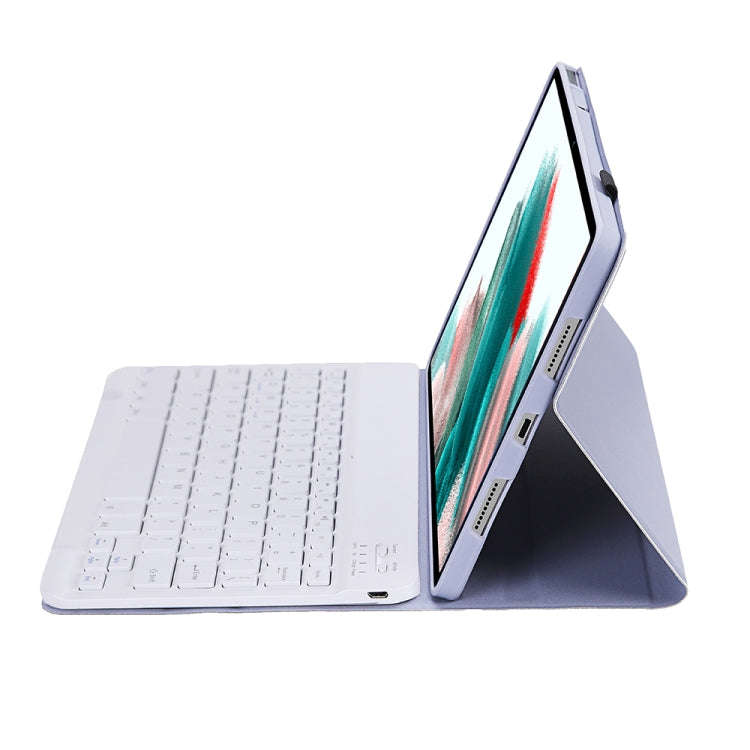 A08 Candy Color Ultra Thin Bluetooth Keyboard Leather Case For Samsung Galaxy Tab A8 10.5 2021 SM...