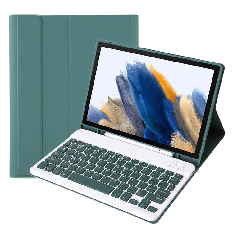 A08B Candy Color Bluetooth Keyboard Leather Case with Pen Slot For Samsung Galaxy Tab A8 10.5 202...
