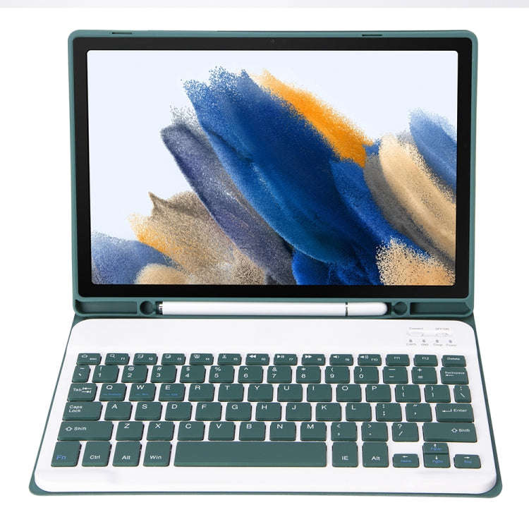 A08B Candy Color Bluetooth Keyboard Leather Case with Pen Slot For Samsung Galaxy Tab A8 10.5 202...