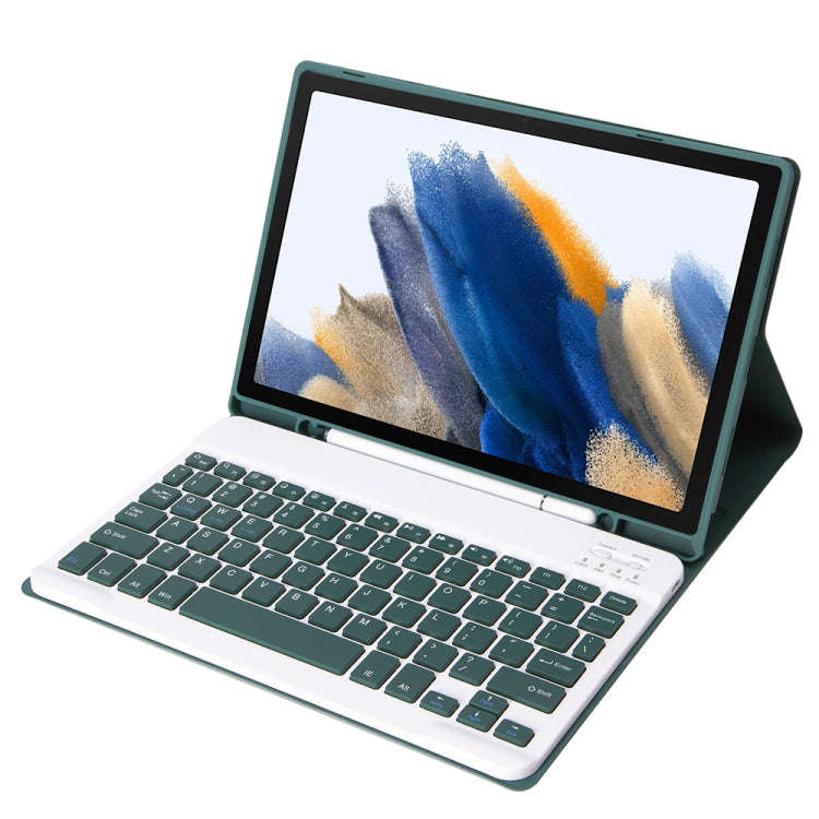 A08B Candy Color Bluetooth Keyboard Leather Case with Pen Slot For Samsung Galaxy Tab A8 10.5 202...