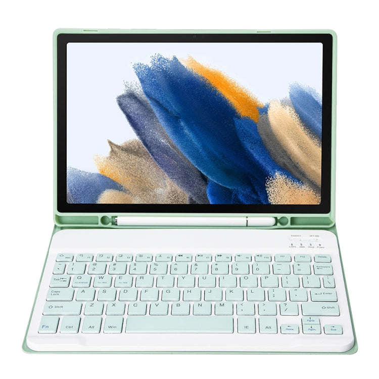 A08B Candy Color Bluetooth Keyboard Leather Case with Pen Slot For Samsung Galaxy Tab A8 10.5 202...