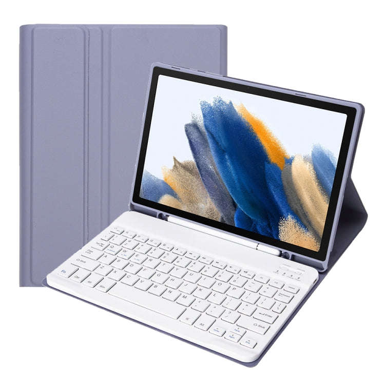 A08B Candy Color Bluetooth Keyboard Leather Case with Pen Slot For Samsung Galaxy Tab A8 10.5 202...