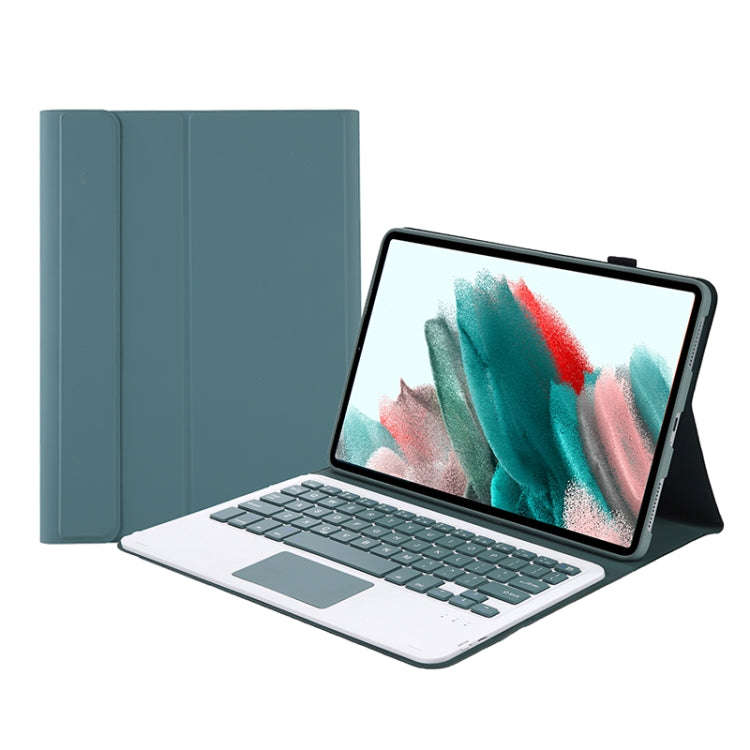 A08-A Candy Color Bluetooth Keyboard Leather Case with Touchpad For Samsung Galaxy Tab A8 2021 SM...