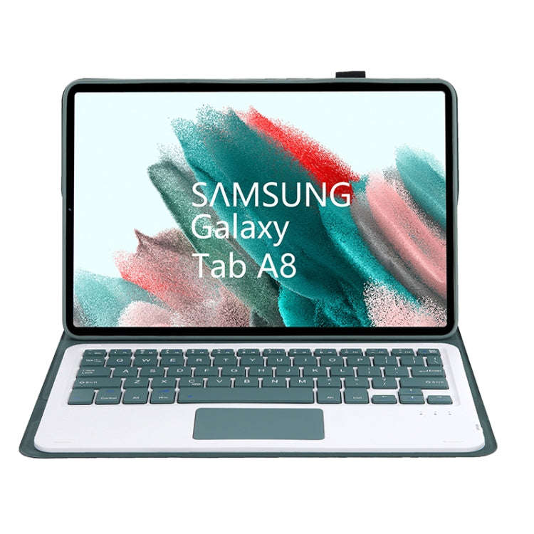 A08-A Candy Color Bluetooth Keyboard Leather Case with Touchpad For Samsung Galaxy Tab A8 2021 SM...