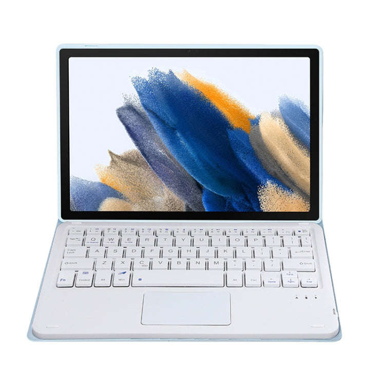 A08-A Candy Color Bluetooth Keyboard Leather Case with Touchpad For Samsung Galaxy Tab A8 2021 SM...