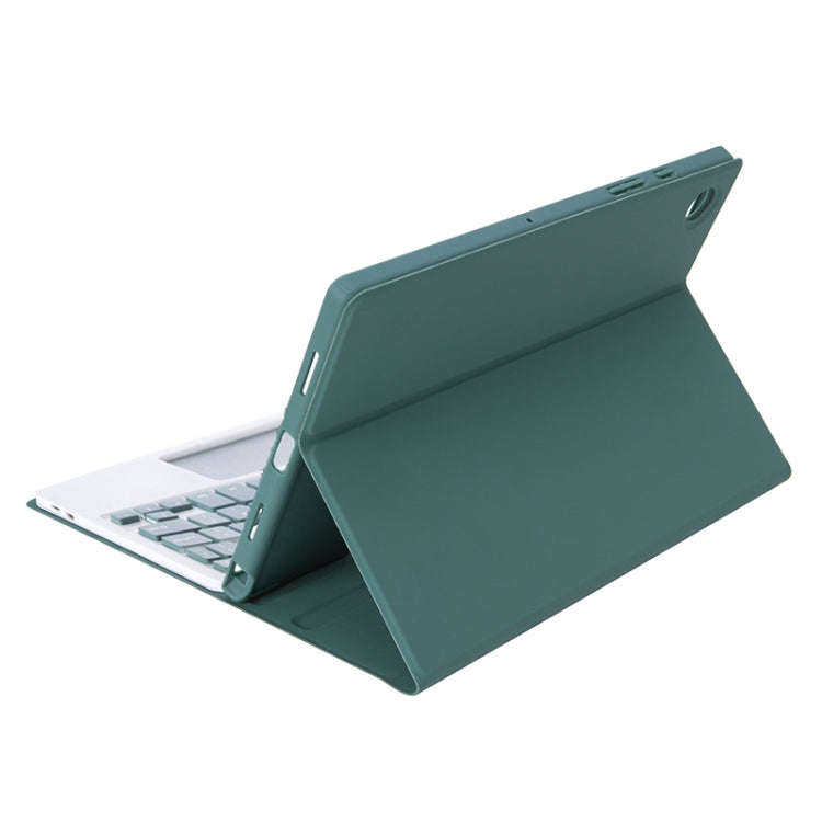 A08B-A Candy Color Bluetooth Keyboard Leather Case with Pen Slot & Touchpad For Samsung Galaxy Ta...