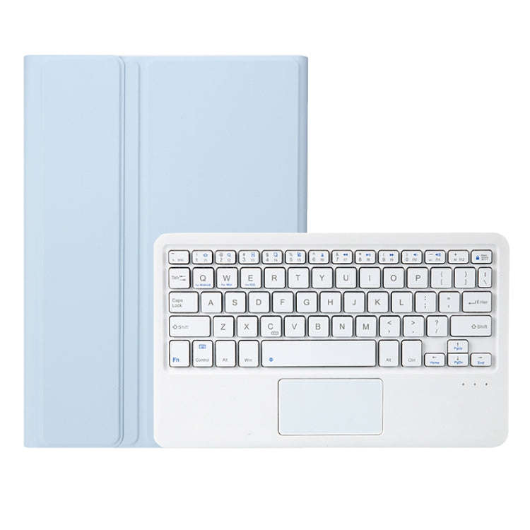 A08B-A Candy Color Bluetooth Keyboard Leather Case with Pen Slot & Touchpad For Samsung Galaxy Ta...