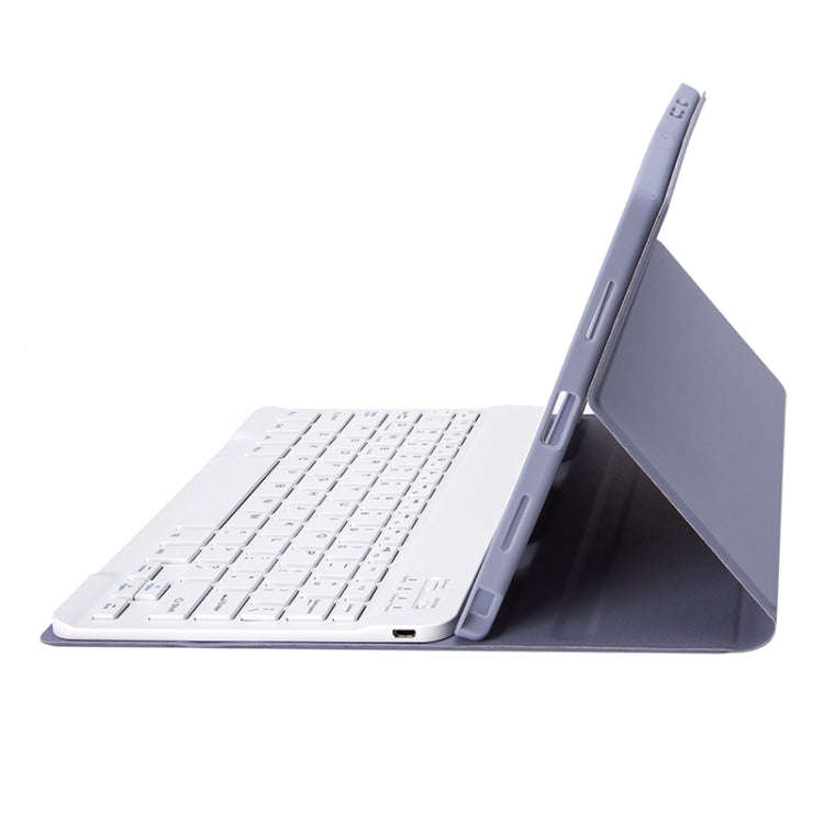 A08B-A Candy Color Bluetooth Keyboard Leather Case with Pen Slot & Touchpad For Samsung Galaxy Ta...