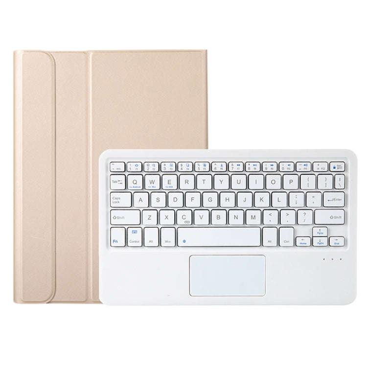 A08B-A Bluetooth Keyboard Leather Case with Pen Slot & Touchpad For Samsung Galaxy Tab A8 2021 SM...