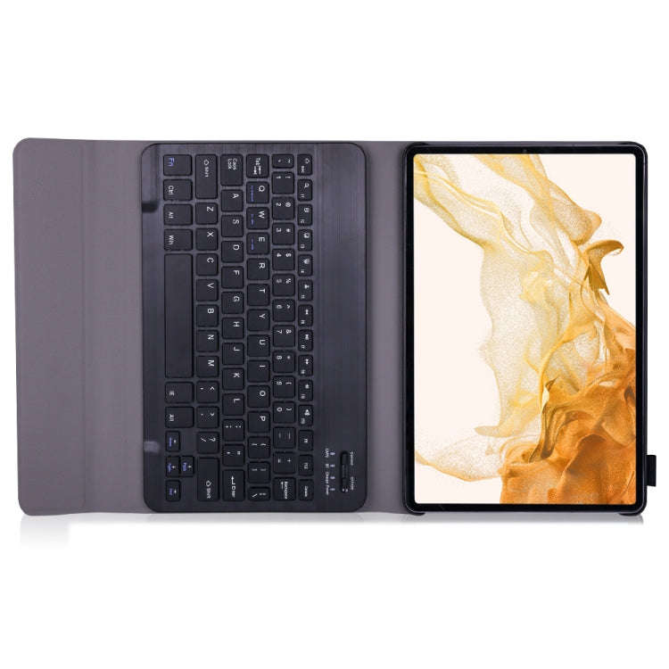 A700 Ultra-thin Bluetooth Keyboard Leather Case For Samsung Galaxy Tab S8 11 inch SM-X700 / SM-X7...