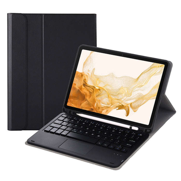 A700B-A Bluetooth Keyboard Leather Case with Pen Slot & Touchpad For Samsung Galaxy Tab S8 11 inc...