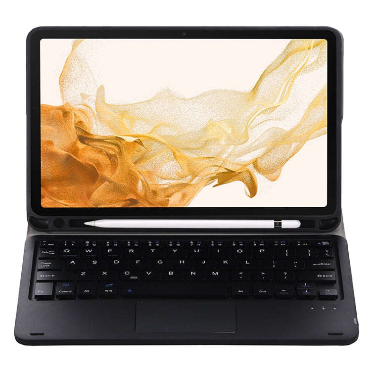 A700B-A Bluetooth Keyboard Leather Case with Pen Slot & Touchpad For Samsung Galaxy Tab S8 11 inc...