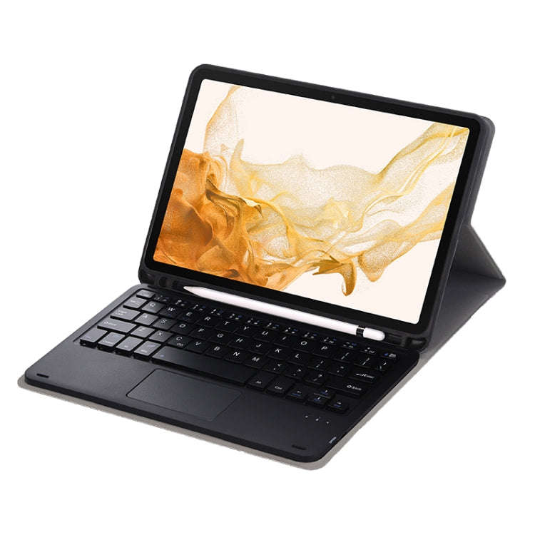 A700B-A Bluetooth Keyboard Leather Case with Pen Slot & Touchpad For Samsung Galaxy Tab S8 11 inc...